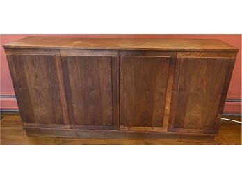 'founders Furniture' Walnut Credenza With Bi-fold Doors