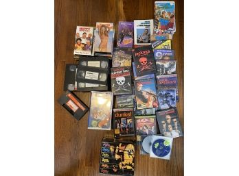 Large Lot Of VHS & DVD's