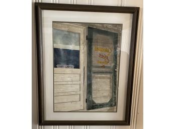 Framed Signed Watercolor Richard Haynes