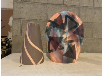 Set Of 2 Decorative Vases