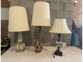 Group Of Decorative Lamps Lot 1