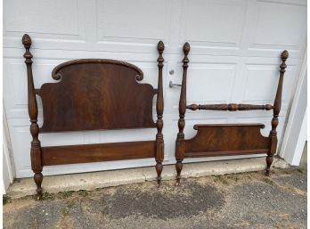 Art Deco Twin Size Head And Foot Board