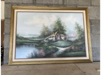 Large Framed Painting - Signed By Martin