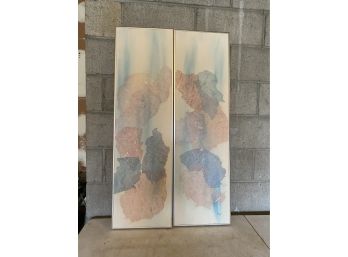 Set Of 2 Harris Strong Canvas Paintings