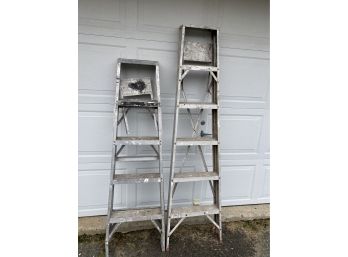 Set Of 2 Aluminum Ladders