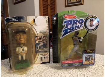 Derek Jeter New York Yankees Action Figure And Bobble Head