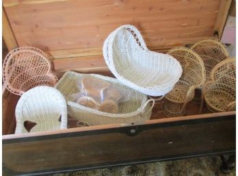 Cedar Chest With Wicker Pieces Included