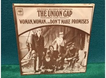 Columbia Records Introduces The Union Gap Featuring Gary Puckett. Vintage 45 Rpm Record With Picture Sleeve.