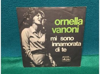 Ornella Vanoni. I Fell In Love With You/You Will Come Back. Vintage 45 Rpm Record With Picture Sleeve.