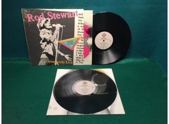 Rod Stewart. Absolutely Live On Warner Bros Records Stereo. Double Vinyl Is Good Plus To Very Good Minus.