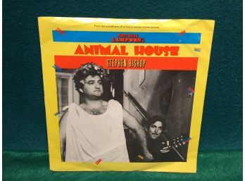 National Lampoon's Animal House. Stephen Bishop. Vintage 45 Rpm Record With Picture Sleeve. John Belushi.