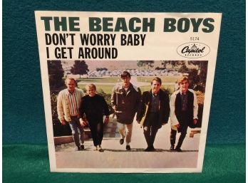 The Beach Boys. Don't Worry Baby/I Get Around.Vintage 45 Rpm Record With Picture Sleeve.