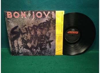 Bon Jovi. Slippery When Wet On Mercury Records Stereo. Vinyl Is Very Good. Jacket Is Good Plus.