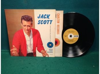 Jack Scott. Self-Titled On Carlton Records. Deep Groove Vinyl Is Fair With Lots Of Hairlines. 1958 Rockabilly.