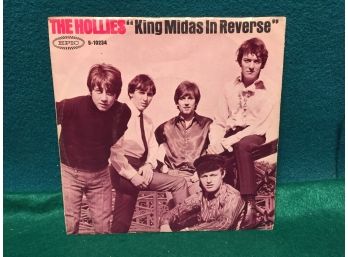 The Hollies. King Midas In Reverse/Water On The Brain. Vintage 45rpm Record And Picture Sleeve.