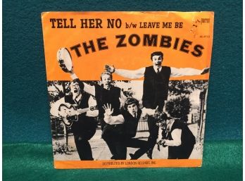 The Zombies. Tell Her No/Leave Me Be. Vintage 45rpm Record And Picture Sleeve. Record Is Very Good.