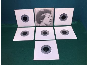 Jimi Hendrix. Special Limited Edition French Import 6 Single Pack. Vintage 45 Rpm Records. Near Mint Records.