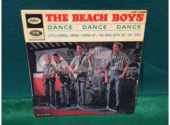 The Beach Boys. Dance, Dance, Dance - Little Honda Vintage 45 Rpm French Import EP Record With Laminated PS.