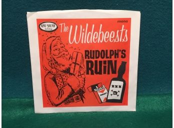 The Wildebeests. Rudolph's Ruin/Plum Duff. Vintage 45rpm Record And Picture Sleeve. Beautiful Near Mint Record