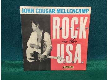 John Cougar Mellencamp. Rock In The U.S.A./Under The Boardwalk. Vintage 45rpm Record And Picture Sleeve.