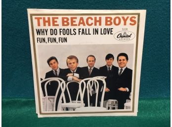 The Beach Boys. Fun, Fun, Fun/Why Do Fools Fall In Love. Vintage 45 Rpm Record With Picture Sleeve.