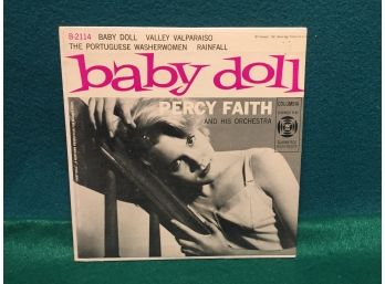 Baby Doll. Percy Faith. Cheesecake. Vintage 45rpm 4 Song EP Record And Cardboard Picture Sleeve. NM Record.