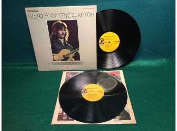 History Of Eric Clapton On Atco Records Stereo. Double Record. Deep Groove Vinyl Is Very Good Plus.