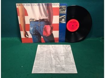 Bruce Springsteen. Born In The U.S.A. On Columbia Records Stereo Vinyl Is Very Good Plus - Very Good Plus Plus