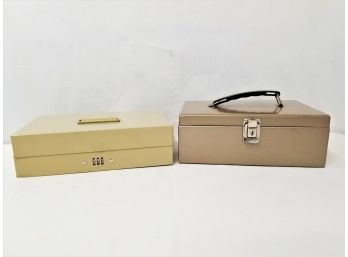 Two Metal Cash Boxes