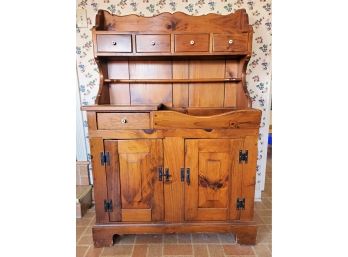 Vintage Wood Reproduction Dry Sink Sideboard