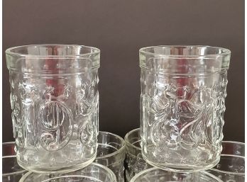 Vintage Lot - 1776-1976 Bicentennial & Owl Clear Embossed Glassware