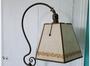 Vintage Brass Gooseneck Floor Lamp - Working