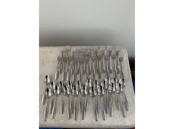 Oneida Stainless Steel Group Of Forks And Spoons USA