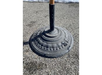 Metal And Concrete Umbrella Stand