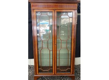 Vintage Two Door Vitrine Display Cabinet With Three Glass Shelves 2of2