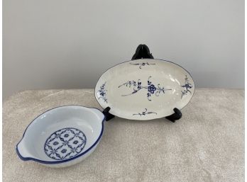 Villeroy & Boch Vieux Luxemborg Candy Dish And Small Terrine