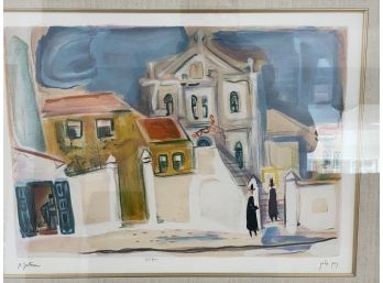 Nachum Gutman Israeli Artist Lithograph Signed 519/1000