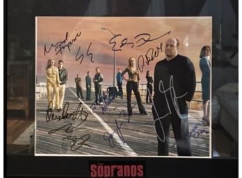 Autographed Sopranos Framed Photograph