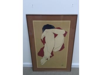 Listed Artist Georg Rauch Lithograph, Signed, Numbered And Titled 'sandra'