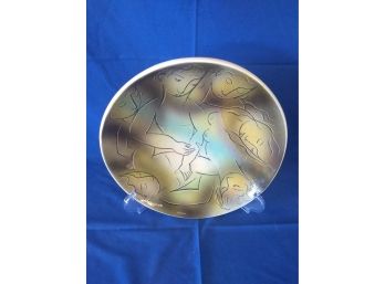 Signed Mid Century Modern 'Kaplan' Art Pottery Plate