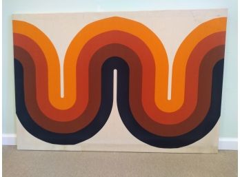 Marimekko 70'S Vintage Mid Century Modern (1971) Cloth Wall Hanging/  Panel