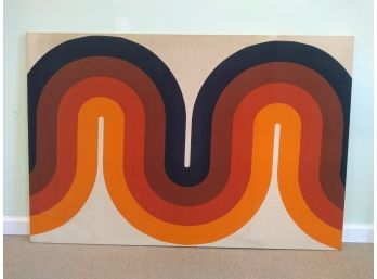 Marimekko 70'S Vintage Mid Century Modern (1971) Cloth Wall Hanging/  Panel