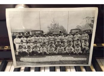 Original 1935 Photo Of The New York Yankees 9x8