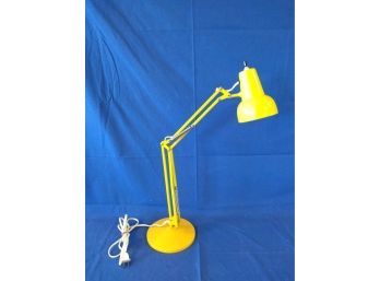 Vintage 1970s Luxo Lamp Canary Yellow Works