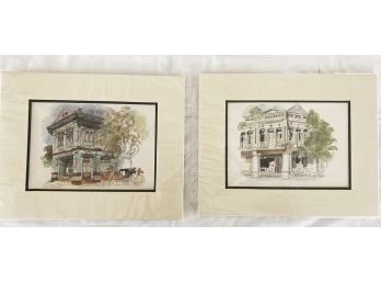 Two Decorative Prints Each Signed Graham Byfield, 1987