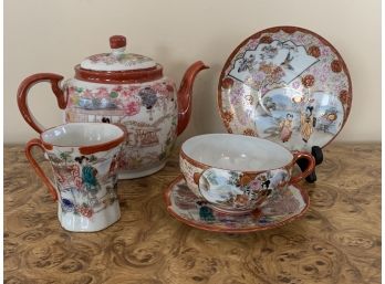 Group Of 5 Asian Porcelain Pieces Including Nippon