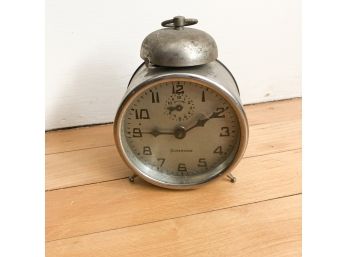 Vintage Lux Clock Co. Silvertone Alarm Clock