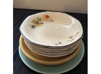 Stack Of Small Vintage Dishes