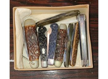 Vintage Pocket Knife Box Lot