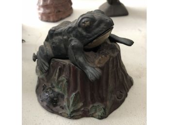 Late 19th Century Cast Iron Frog Mechanical Bank